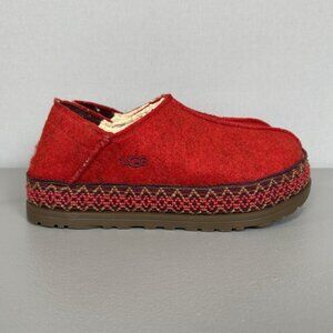Ugg Refelt Tasman Slippers Shoes Platform Collapsible Heel Womens 10 Red 1130872